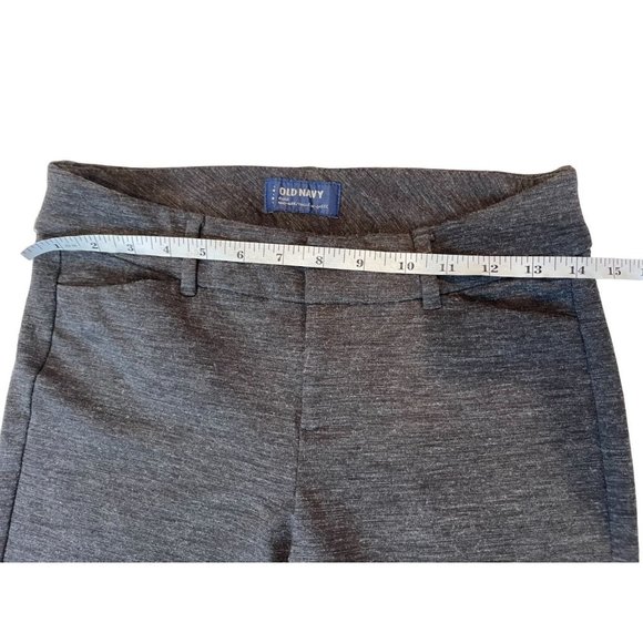 Old Navy Womens Pixie Skinny Ankle Pants High-Waisted Dark Heathered Gray SZ W29 - Picture 7 of 8
